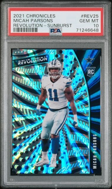 Micah Parsons Panini Chronicles Revolution #REV25 Sunburst