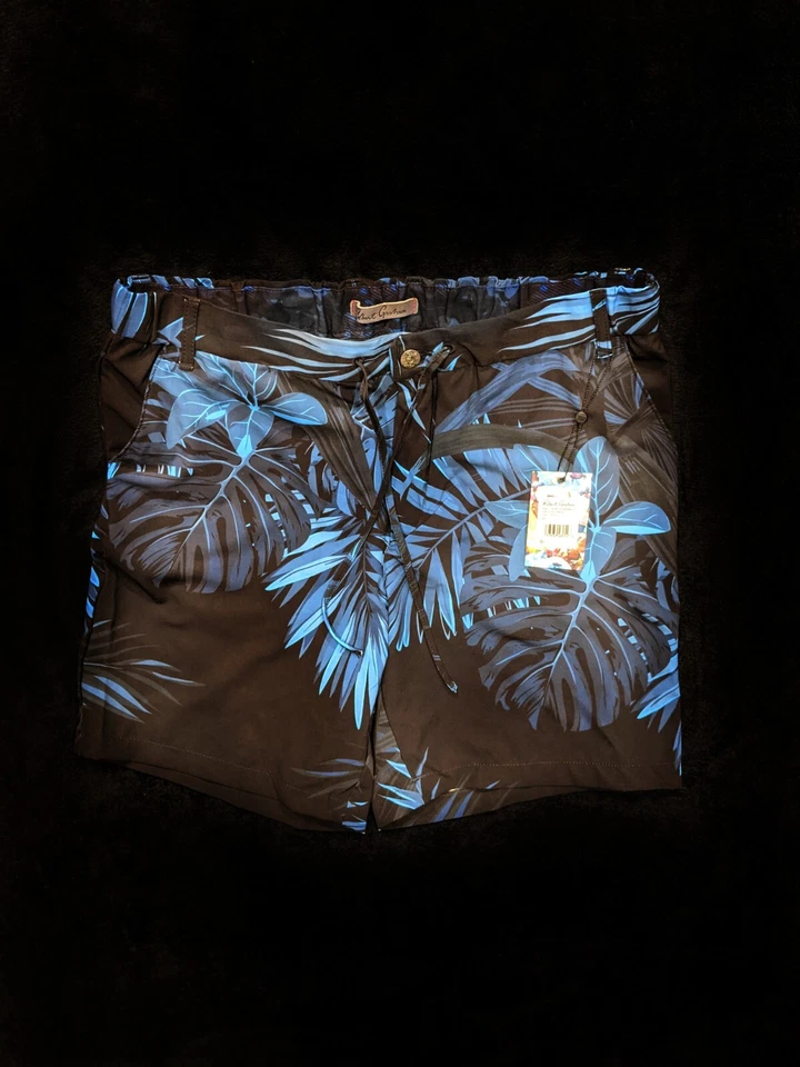 Pantalones Cortos Robert Graham Heart of Darkness Diseñador Para Hombre Talla 32" Nuevos con Etiquetas