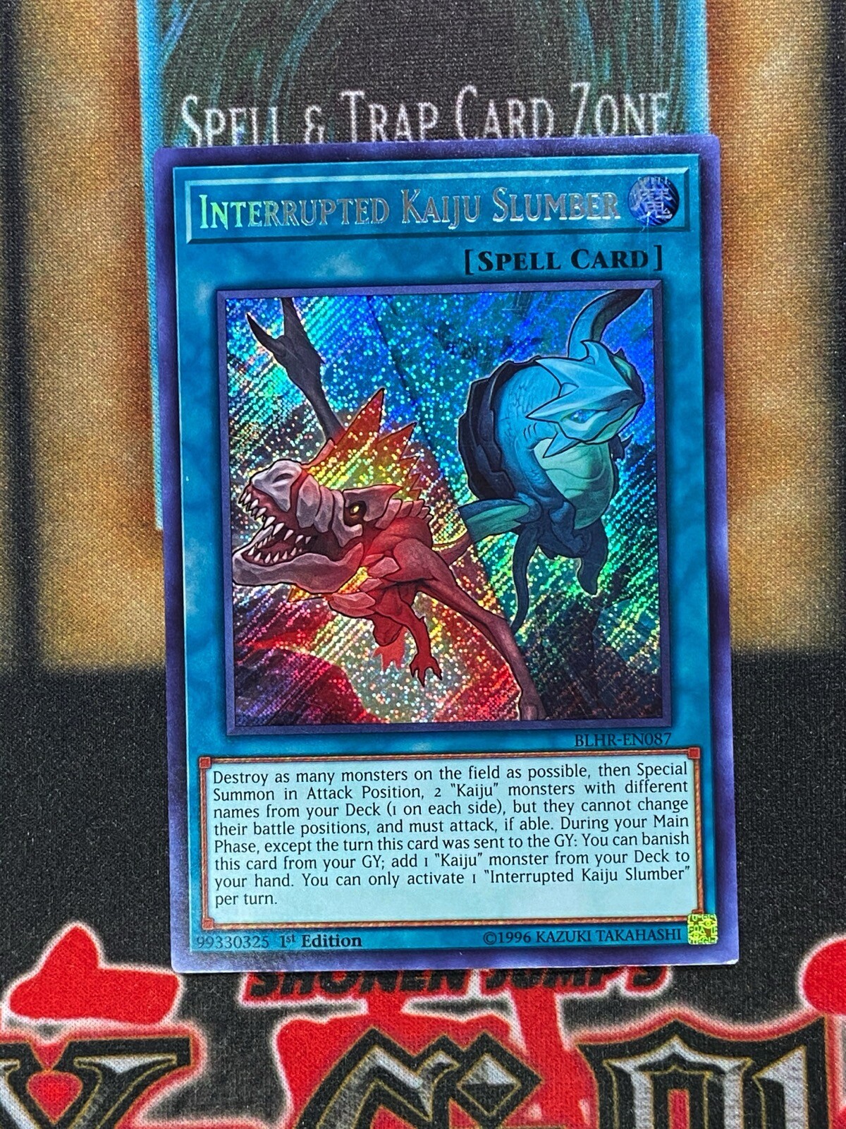 YuGiOh Interrupted Kaiju Slumber BLHR-EN087 1st Ed Secret Rare LP