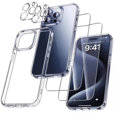 Hülle Panzerfolie Kameraschutz Hartglas für iPhone 17 16 15 14 13 12 11 Pro Max