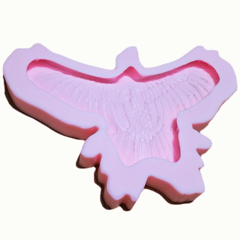 Moule Silicone Assiette Aigle Oiseau Animal pour Plâtre Résine Polyester Ciment - Photo 2/4