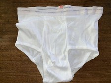 Vintage HANES Mens Briefs Size 42 - MADE IN USA 100% Cotton - New Old Stock NWOT