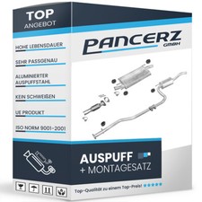 Komplette Auspuffanlage für FORD FIESTA IV 1.25 i 16V 75 PS Schrägheck und VAN