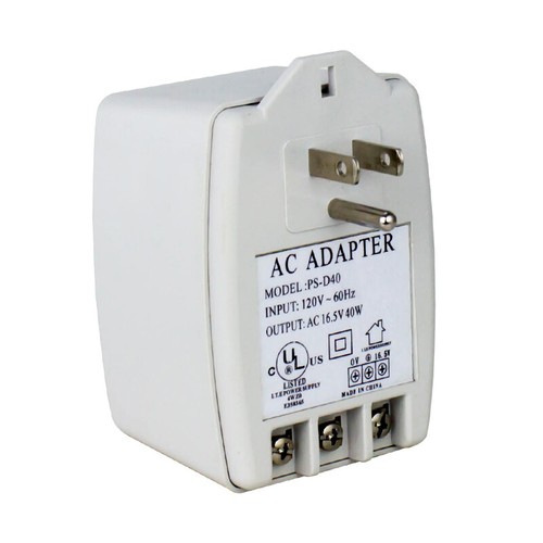 Fuente de alimentación de CA 16,5 V 40 W para anillo o control de acceso incorporada en fusible PTC 2A - Imagen 3 de 5