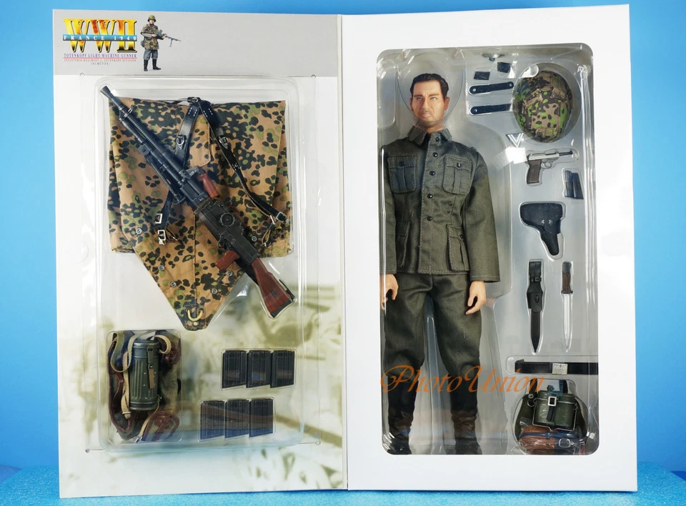 DRAGON 1:6 FIGURE 12" WW2 German Soldier MG26 Light Machine Gunner France 70851 - Image 3 of 3