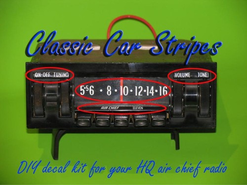 <!--F#f_0-->HQ Air Chief Radio Decal kit monaro gts ss statesman<!--F/-->