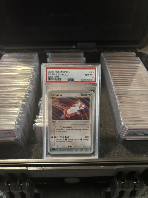 Pokémon Latias EX Holo Dragon TCG Rare Card #93/97 2003 NM-MT PSA Grade 8