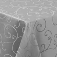 Homaxy Tischdecke Abwaschbar Jacquard Rechteckig 80X80Cm, Grau
