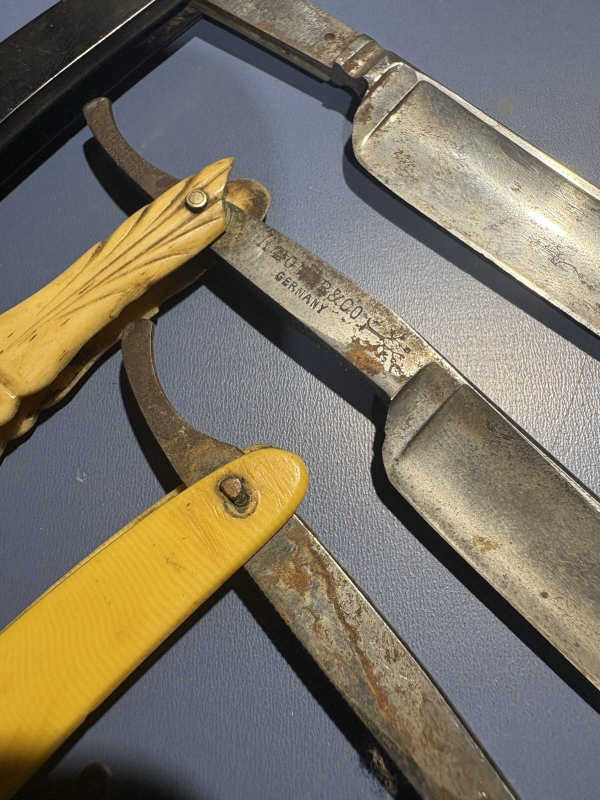 Vintage German Straight Razors Bresduck & Co. Solingen Germany and Others Lot