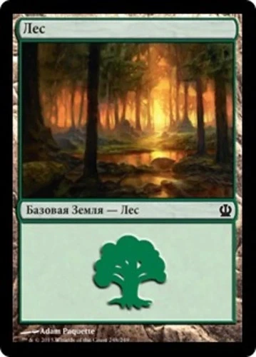 Forest (RU, #248) - Foil THS Russian NM MTG - Image 1 of 1