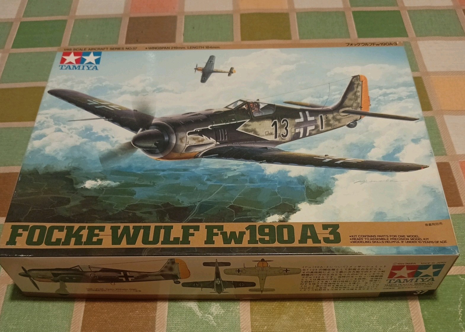 1/48 Tamiya Focke Wulf Fw 190 A-3 kit n. 37