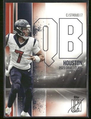 CJ Stroud 2025 Topps Signature Class Orange /50 #18 Houston Texans Football Card