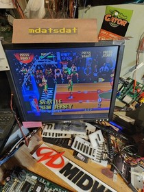 NBA MAXIMUM HANGTIME PCB JAMMA ARCADE BOARD REV L1.03 MINIMAL SPRITE ISSUES.  