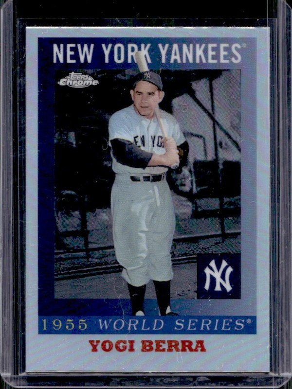 2025 Topps Chrome Platinum Yogi Berra 1955 World Series #55WS-8 Yankees