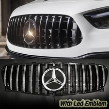 Front Grille W/LED Star For Mercedes Benz X156 2018-2020 GLA200 GLA250 Grill New