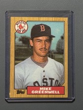 1987 Topps - Mike Greenwell #259 (RC) Boston Red Sox Rookie Card. rookie card picture