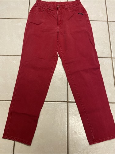 VTG 90s Rockies Jeans RED Women’s 32x32 High Rise Western Rodeo BAREBACK - Picture 2 of 7