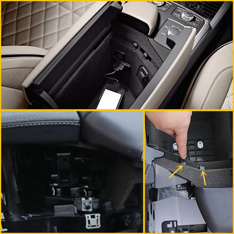 Reposabrazos central consola derecha pestillo lateral para clip Mercedes-Benz W292 W166 X166 GL Foto 4 de 4