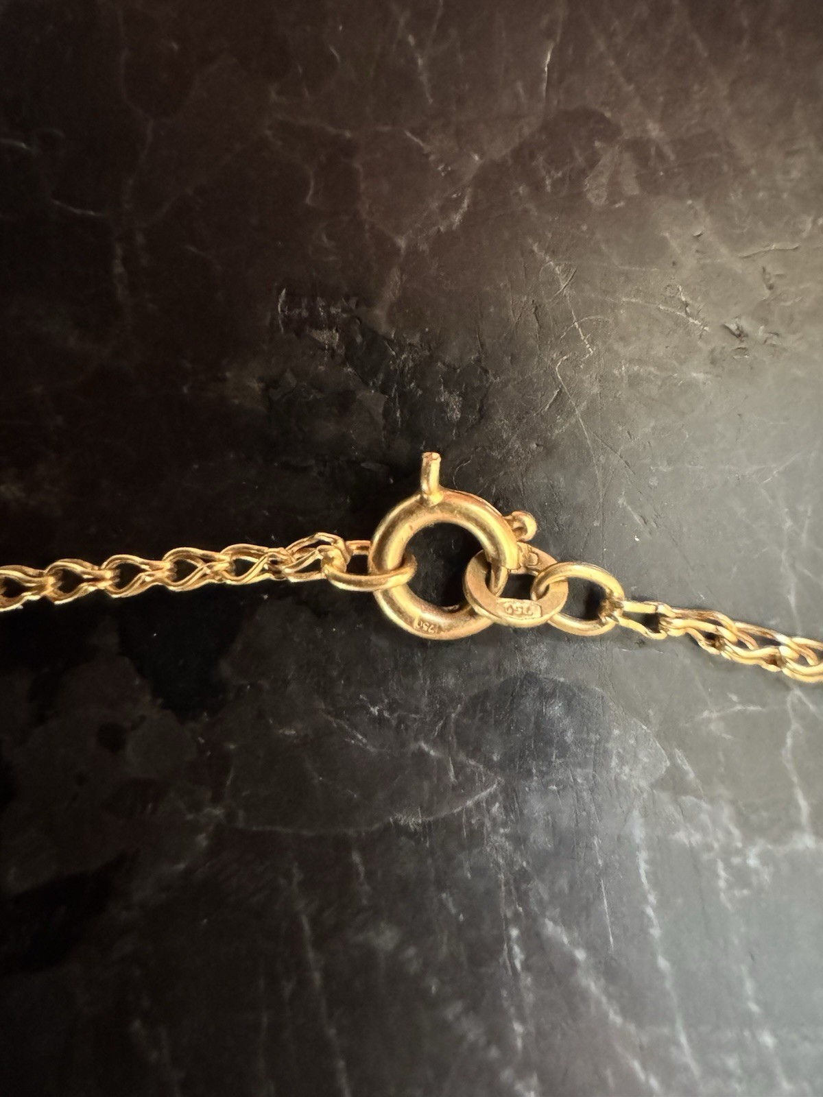 VTG Unoaerre 18K Gold Rare Loop In Loop Link Chai… - image 8