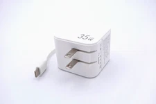 Jasput Retractible Cable 35W Wall Charger - White