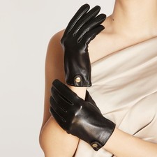 Ladies Woman Genuine Nappa Leather Gloves W/ or W/O Touch function EL033PN