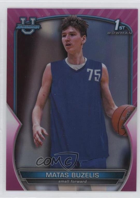 2022-23 Bowman U Chrome Pink Refractor Matas Buzelis #84 6er