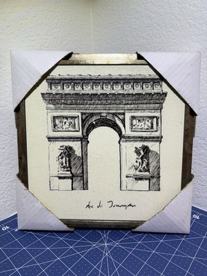 Marco Fabiano Art in Motion, Arc de Triomphe, 12'' x 12'' Framed Tile