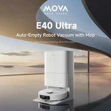 Mova E40 Ultra Vacuum and Mop Robot with Automatic Emptying 19,000Pa Suction
