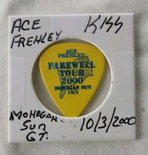 Kiss Ace Frehley Guitar Pick Farewell Tour Mohegan Sun Connecticut 10/3/2000