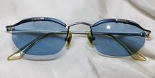 Vintage Tommy Hilfiger 5100 Rimless Sunglasses Blue Oval Y2K 1990s Street wear