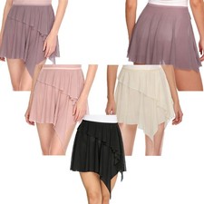 Womens Skirt Performance Skirts Costume Dress Gymnastics Dancewear Swing Dance