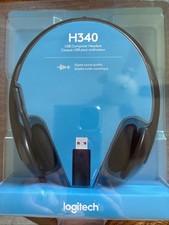 Logitech H340 USB New in box Computer Headset Noise Cancelling Mic