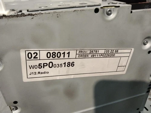 5P0035186 Sistema Audio/Radio Cd para SEAT LEON (1P1) FR 2010 188738 - Imagen 2 de 9