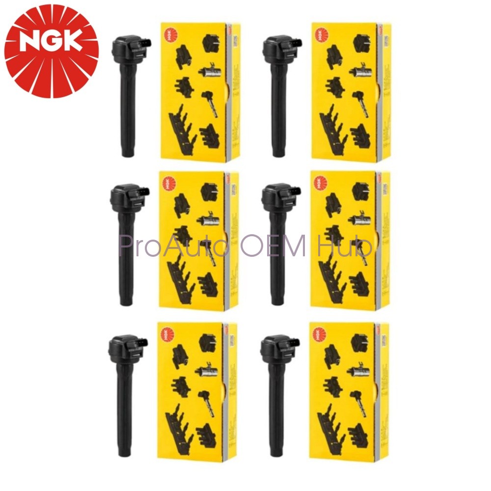 6 pcs 9091902280 NGK OEM U5457  Ignition Coil For Lexus RX330  RX350 RX450h 3.5L