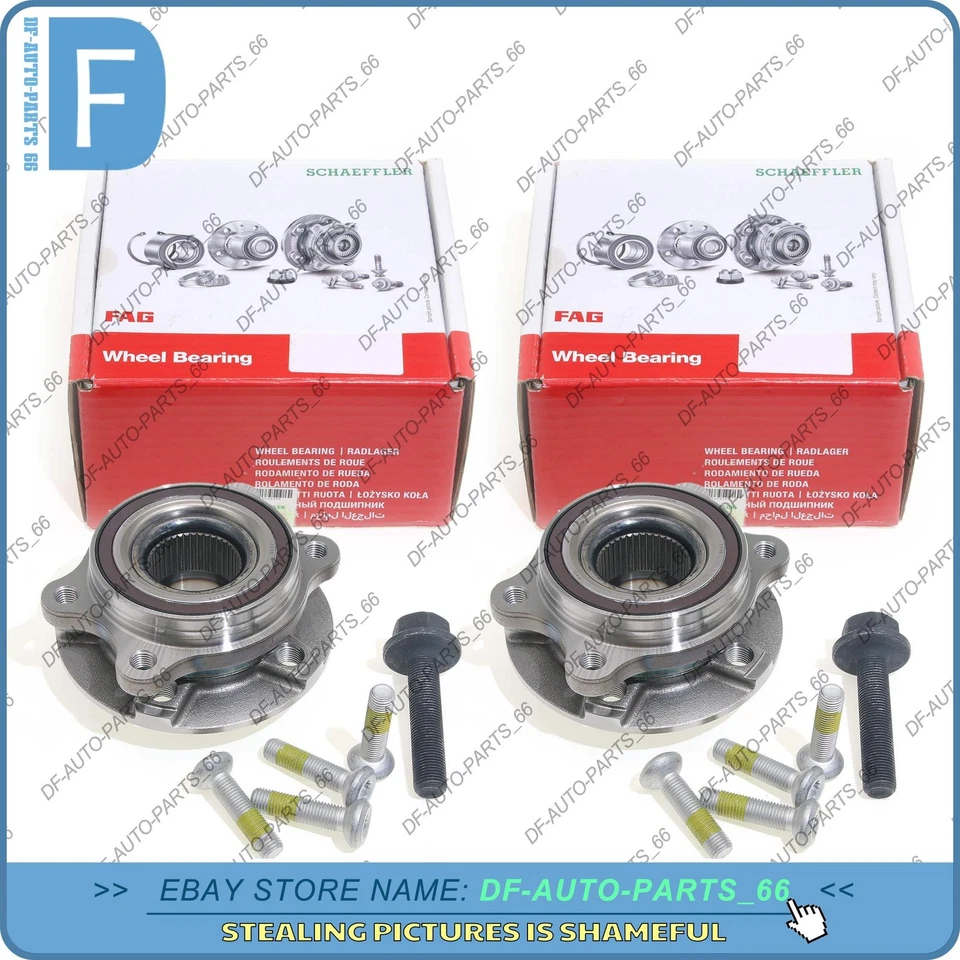 OEM Pair Front/ Rear Wheel Hub Bearing Assembly For Audi A4 A5 A6 A7 A8 S4 S5 Q5 Foto 2 de 4