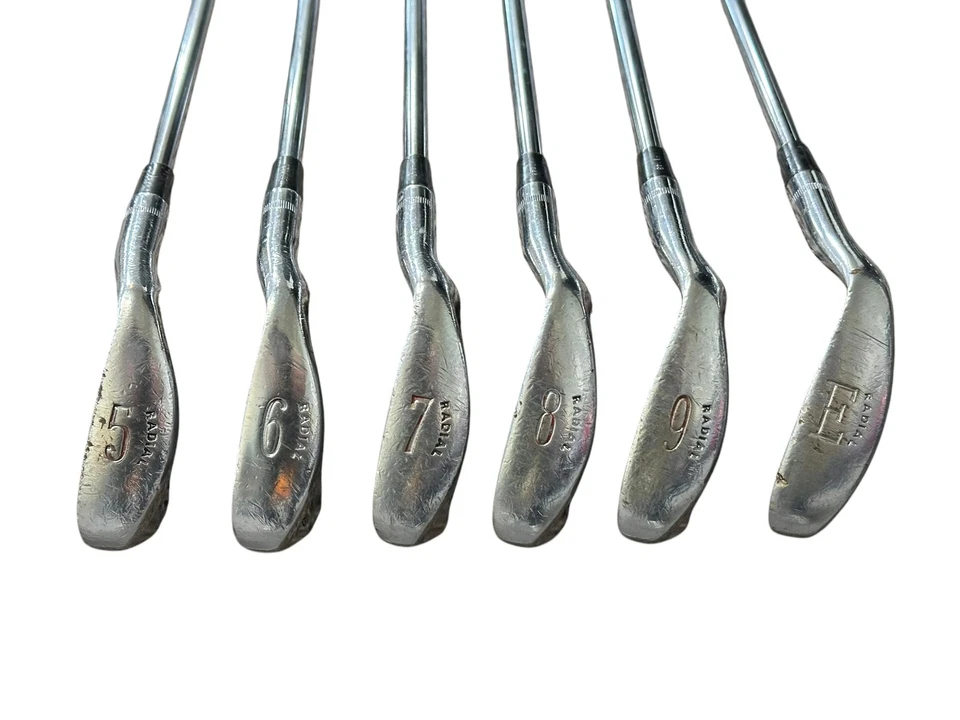 Juego de empuñaduras de gamuza varillas flexibles Ben Hogan Radial Iron 5-E Hogan Apex 3 R Foto 4 de 4