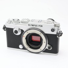 Olympus PEN-F Silver Mirrorless Camera Body shutter count 10614