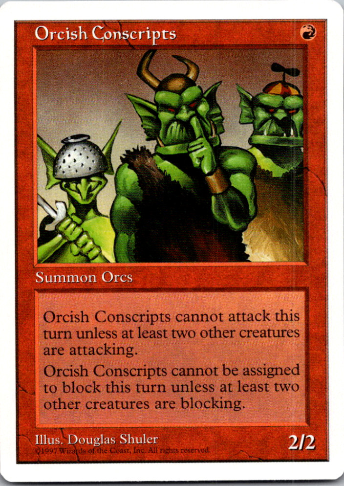 Orcish Conscripts C Fifth Edition  NM