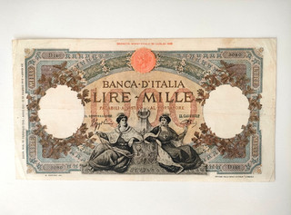 1000 LIRE REGINE DEL MARE 13 02 1943 BB /SPL RARA