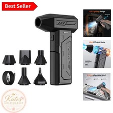 Rechargeable Compressed Air Duster - Handheld 130000RPM Blower for Electronics