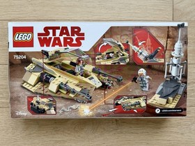 LEGO Star Wars Sandspeeder 75204 Complete Set 278 pcs Pilot & Gunner