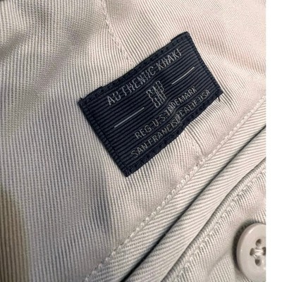 Gap Authentic Khaki Men s 38x28 Stone Relaxed Fit Cuffed Pleat Y2K Vtg NWT Work