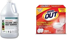 Jelmar CLR PRO Calcium, Lime & Rust Remover & Iron OUT Automatic Toilet Bowl... 