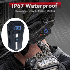 Motorcycle Helmet Headset Bluetooth 5.3 Speaker Waterproof Hands-Free with Mic