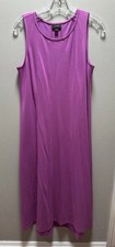 J Jill Wherever Sleeveless Magenta A-line Maxi Dress Stretchy, Size Small Petite