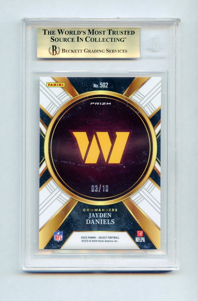 2023 Panini Select - 2024 Xrc Prizm Jayden Daniels #502 Gold /10