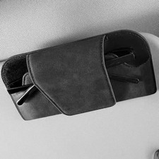 Car Visor Sunglasses Clip Eyeglasses Holder Sun Glasses Organizer Rack - GRAY