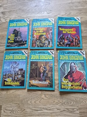 6 X JOHN SINCLAIR 2. Auflage Heft 114-119 inkl. 2.Teiler
