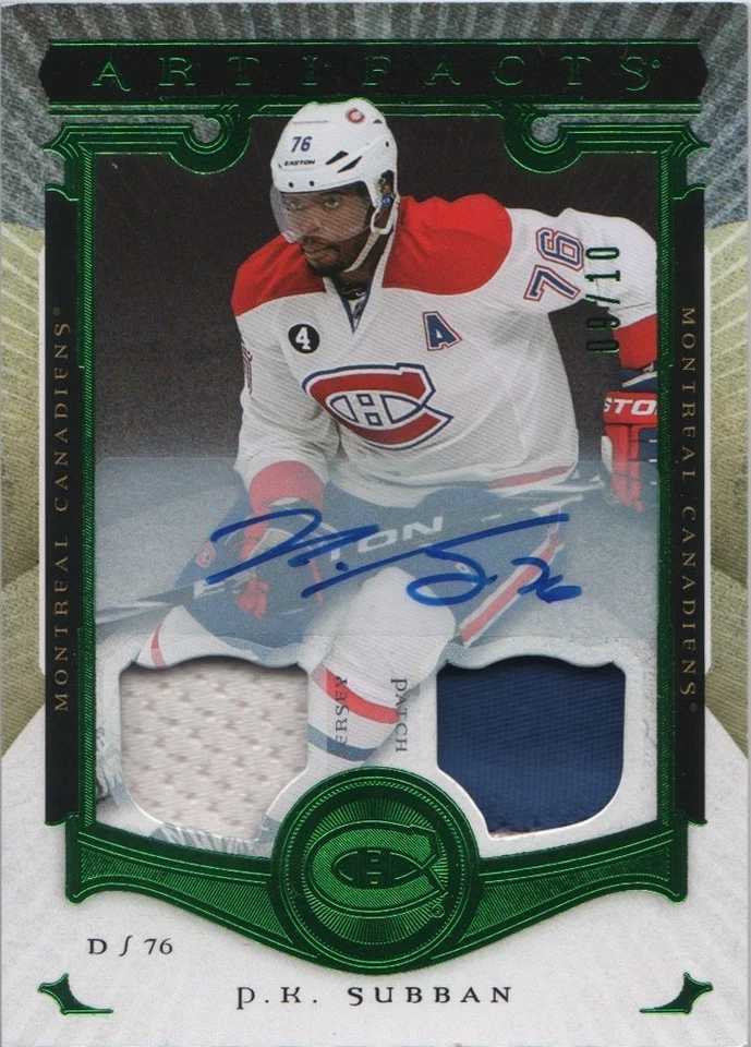 Emerald Jersey/Patch Autographs
