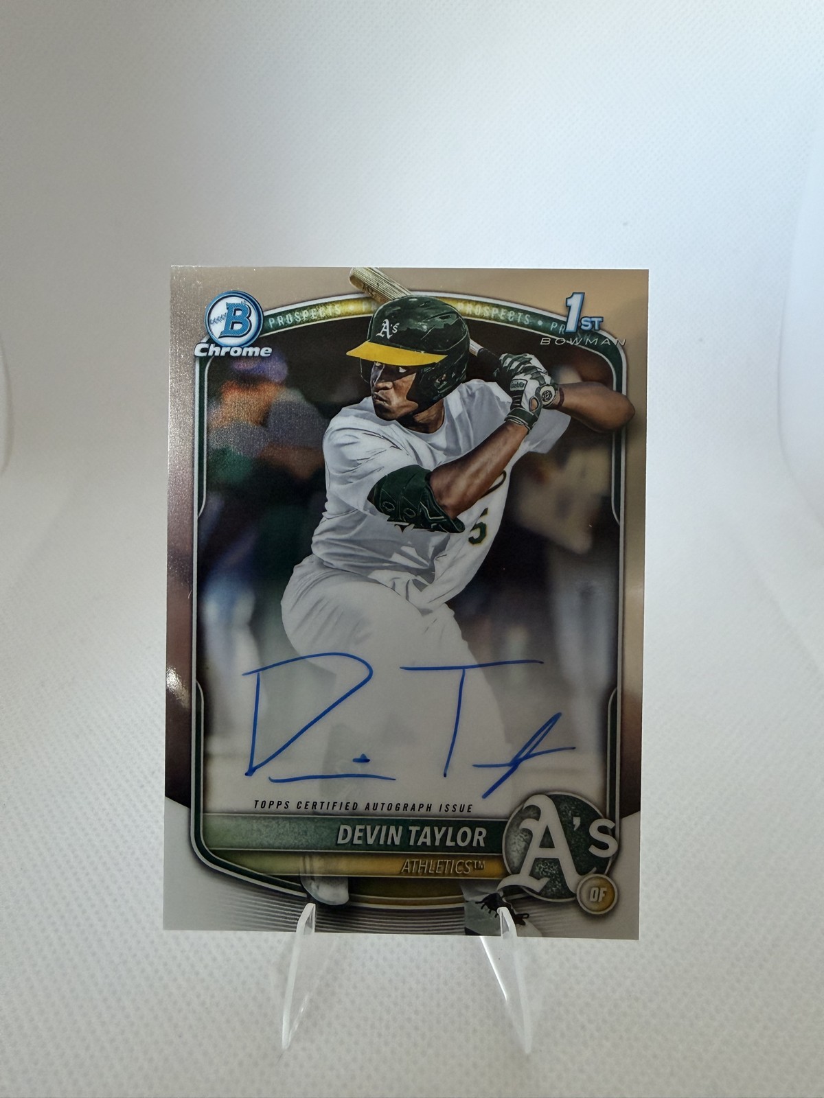 2025 Bowman Draft - Chrome Prospect Autographs Devin Taylor #CPA-DT (AU, RC)